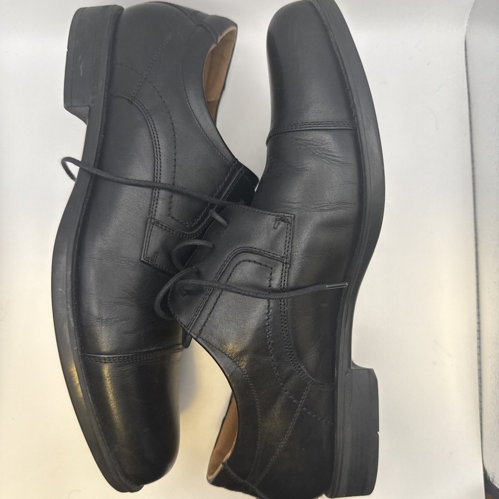 Florsheim Comfortech Ortholite Black Leather Oxford Dress Shoes Men's Size 12 D - Picture 3 of 4